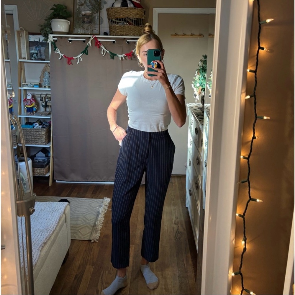 Target a new say stretch pin striped high waisted trousers - Picture 5 of 15